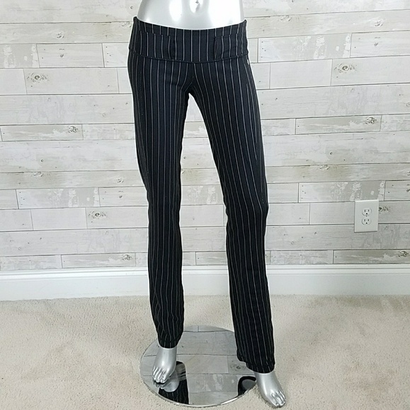 pinstripe yoga pants